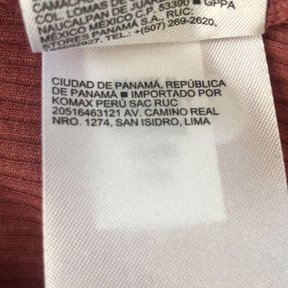 Old Navy Juniors Plush Tee Ribbed Long Sleeve Turtleneck MauveRose Medium NWT - Picture 15 of 16